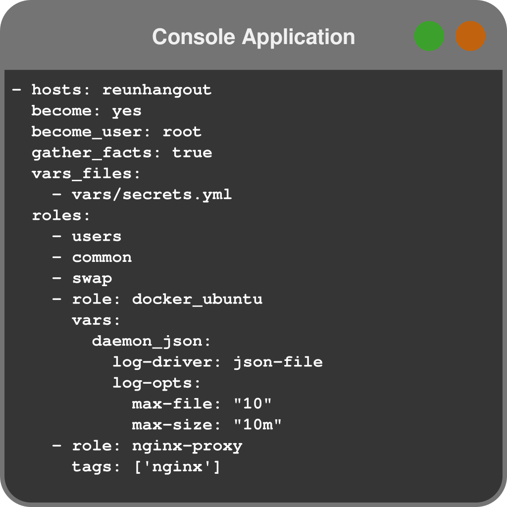 Issustration of code in a terminal window